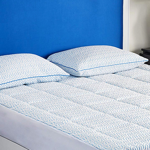 Tamaño de la Reina 2 Set de hielo cubierta de seda bien abajo alternativa de almohada de la cama - Product Image 6