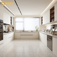 En Promotion Luxueux Meuble de Cuisine en Bois QD-KC-0001 Couleur Personnalisée Nouveau Design Meuble Moderne Matériau Bois Panneau Bois Sans Peinture
