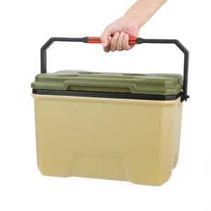 Glacière de camping/pêche d'extérieur moderne à roulettes robustes en PP et PU, étanche, avec <span class=keywords><strong>bac</strong></span> à glaçons intégré et ouvre-bouteille (16-140L) - Product Image 3