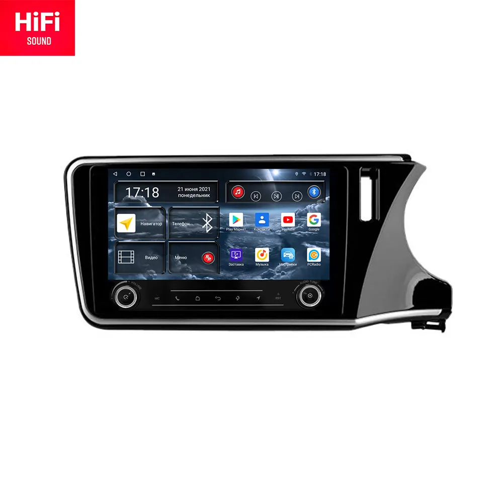 Redpower HI-FI รถดีวีดีสำหรับ Honda City Grace 1 2014-2017เครื่องเล่นวิทยุ DSP CarPlay Android 10.0 DSP