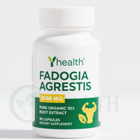Cápsulas Industriales de Fadogia Agrestis a Granel, Extracto Herbal Natural, Suplemento Dietético para Reventa