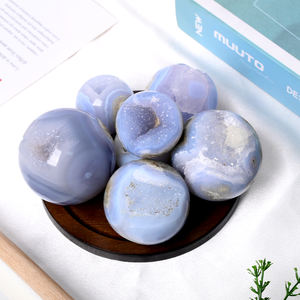 Groothandel Hoge Kwaliteit Gepolijste Edelsteen Helende Kristallen Bol Blauwe Kant Agaat Bol Voor Decoratie - Product Image 4