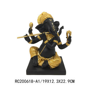 Ingrosso in resina creativa statua di Buddha decorazioni religiose per la casa statua di Ganesha Hindu dio indiano idoli elefante dio figurine - Product Image 2