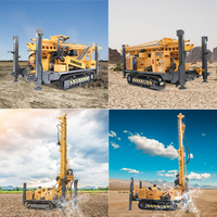 Foreuse hydraulique rotative DTH montée sur chenilles 900M pour puits d'eau