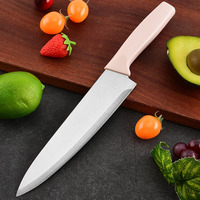 En stock, ensemble de 5 couteaux de cuisine en acier inoxydable, affûtés à la main, couteaux de chef, couteaux à fruits, style minimaliste moderne, vente en gros