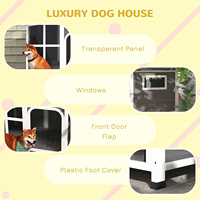 Niche en sapin résistante aux intempéries/cabine pour chat avec pont surélevé-Construit sur mesure pour les aventures dans l'arrière-cour et le confort en toutes saisons