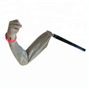 Guante de malla de acero inoxidable anticorte para brazo completo y hombro, certificado CE, estándar EN1082, EPP - Product Image 1