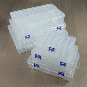Transparent Plastic <b>Storage</b> <b>Box</b> With Compartments For Jewelry Beads Organization Desktop Organizer <b>Small</b> Parts Container - Product Image 1