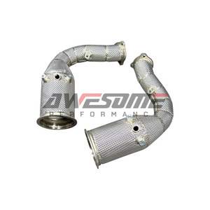 Collecteur d'échappement de performance exceptionnel pour <span class=keywords><strong>Porsche</strong></span> <span class=keywords><strong>Cayenne</strong></span> S 2.9T avec filtre à particules OPF et bouclier thermique - Product Image 6