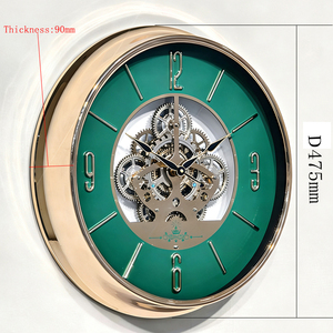<span class=keywords><strong>Orologio</strong></span> da <span class=keywords><strong>Parete</strong></span> al Quarzo in Metallo con <span class=keywords><strong>Ingranaggi</strong></span> Rotanti, Stile Moderno e Lussuoso, Decorazione per Casa e Ufficio, <span class=keywords><strong>Orologio</strong></span> da <span class=keywords><strong>Parete</strong></span> di Design - Product Image 4