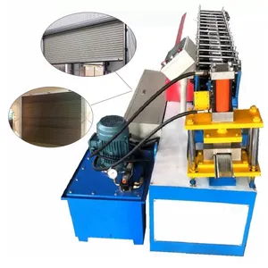 Voll automatische Rollladen-Lamellen-Tür rollen form maschine für die Herstellung von Metall-Rollt ür profilen