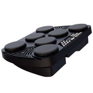 Batterie électronique portable pour enfants et adultes débutants, en ABS + silicone, simulation de peau de batterie, technologie multi-capteurs, <span class=keywords><strong>jazz</strong></span> - Product Image 5