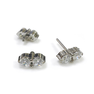 Últimos Pendientes de <span class=keywords><strong>Dos</strong></span> Circonitas JC-FP729 de Titanio, Piercing Labret sin Rosca, Joyería para <span class=keywords><strong>Labio</strong></span>, Cartílago de Oreja, Hélice, Boda - Product Image 4