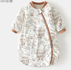 Sac de couchage pour nouveau-né en coton doux personnalisé sac de couchage pour bébé sac de couchage pour bébé été vente en gros OEM respirant sac de couchage pour tout-petits - Product Image 5