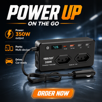 Mini convertisseur portable 12V vers 127V/220V AC/DC, onduleur de voiture 200W, norme Brésil, avec écran