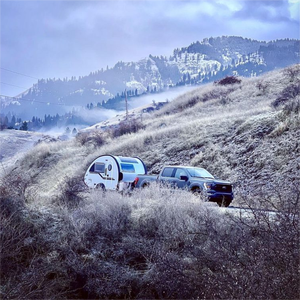 ONLYWE Petite <span class=keywords><strong>remorque</strong></span> de remorquage à l'arrière d'<span class=keywords><strong>un</strong></span> <span class=keywords><strong>camping</strong></span>-<span class=keywords><strong>car</strong></span> léger Offroad Teardrop Travel Trailer avec panneau solaire à vendre - Product Image 6