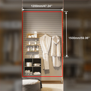 Современные дизайнерские прочные металлические полки-панели для хранения, многофункциональный настенный органайзер для спальни - Product Image 2