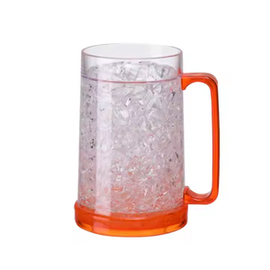 Bar Hogar Hotel Restaurante Fiesta de bodas 16 oz Gel de plástico de doble pared Frosty Congelador Cerveza de hielo Jugo Taza de agua - Product Image 5