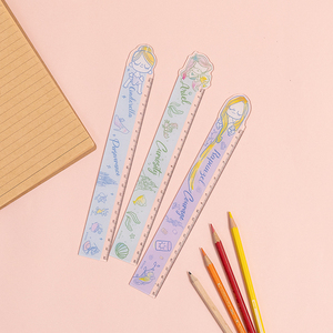 ไม้บรรทัดตรงรูปการ์ตูนอะคริลิคอุปกรณ์เครื่องเขียนเพื่อการเรียนรู้ที่น่ารัก - Product Image 2