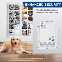 Cage pour animaux de compagnie carrée classique écologique automatique avec entrée/sortie, pour grands chiens et chats, clôture en plastique souple, fermeture à bouton solide, pour salon