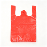 Sacs en plastique pour T-shirts, HDPE recyclable, épaisseur 0,12 mm, logo personnalisé pour les supermarchés et les entreprises