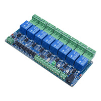 5V 12V 24V Modbus Rtu 1 Module relais 2 canaux RS485 TTL Communication 1 Module relais d'entrée 2 voies