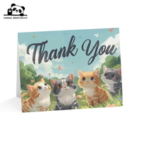 Tarjetas de Felicitación y Agradecimiento Elegantes de Alta Calidad, Impresas a Mano en Papel, con Letras Personalizadas, con Forma de Corazón, para Cumpleaños y Festivales