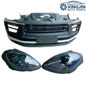 Per Porsche <span class=keywords><strong>Macan</strong></span>: Paraurti Completo con Griglia, Staffa Radiatore, Ventola, Sensore di Parcheggio, Fari LED, Componenti Anteriori, Componenti Carrozzeria - Product Image 1