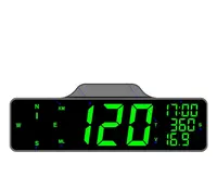 Petit tableau de bord de voiture numérique horloge sur batterie