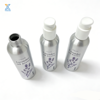 Bouteille en aluminium personnalisée de 200 ml, 250 ml, 330 ml avec pompe pingouin pour huile essentielle de lavande, lotion corporelle, recharge, boîte en aluminium imprimable