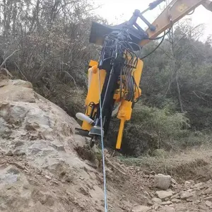 Perfuração Pneumática Hidráulica Splitting Stone Rock Splitter Breaking Splitting Rock Machine