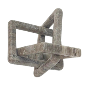 Scultura Moderna in Marmo con Nodo Geometrico, Ornamento Decorativo in Pietra per Tavolino da Caffè, Mensola, Soggiorno - Product Image 6