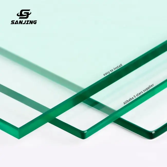 supply exterior wall material 5mm 6mm 8mm 10mm12mm high quality tempered clear glass building glass