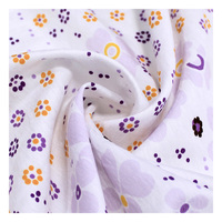 Tela Elegante Tejida para Vestidos de Mujer, Blusas y Faldas, Tela de Rayón Challis Estampada con Flores de Garza, Venta al Por Mayor