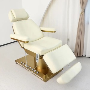 Win Luxury 3 4 Motor Stainless Steel Base Heating Electric Treatment Beauty Salon Bed Spa Facial Massage Bed - Product Image 1