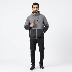 High Quality <b>Lightweight</b> Canvas Windbreaker <b>Jacket</b> Custom Made Waterproof Hooded Vintage Outdoor Sportswear for Hiking Camping - Product Image 1
