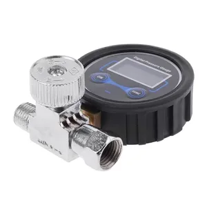 1/4 "compresseur d'air numérique 200PSI/<span class=keywords><strong>BAR</strong></span>/<span class=keywords><strong>KPA</strong></span>/KG/CM2 régulateur de pression jauge pistolets de pulvérisation outils pneumatiques contrôle de réglage de l'air - Product Image 3