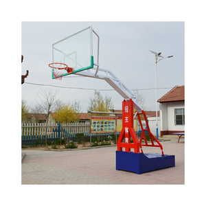 <span class=keywords><strong>Canestro</strong></span> da <span class=keywords><strong>Basket</strong></span> in Acciaio Personalizzato con Altezza Regolabile e Tabellone in Vetro Temperato per Uso Esterno e Interno - Product Image 4