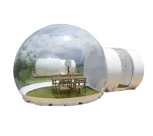 De gros 3m camping en plein air tente de bulle gonflable-Tente gonflable à bulles, 3x3M, Camping en plein Air, grande, bricolage, arrière-jardin, cabine, Lodge, transparente à bulles d'air