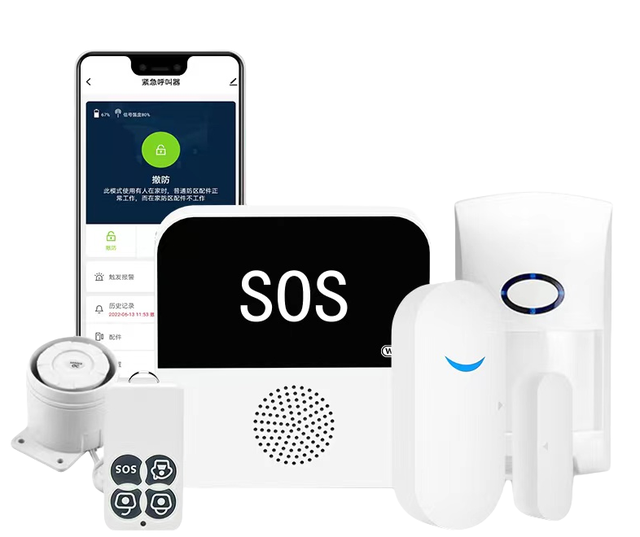 Tuya WiFi Smart Wireless Elderly Caregiver Pager SOS Bracelet Call Buttons Alert System For Nurse Call Seniors Patients