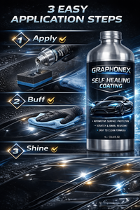 ปกป้องรถของคุณอย่างมืออาชีพด้วย GRAPHONEX เคลือบเซรามิกใสแบบซ่อมแซมตัวเองได้ 1 ลิตร อายุการใช้งาน 5 ปี - Product Image 2