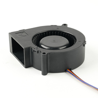 Ventilateur centrifuge 97 mm à haut débit d'air, solution de refroidissement sans balais 12V 24V DC 3500-5500RPM pour serveur IA et onduleur
