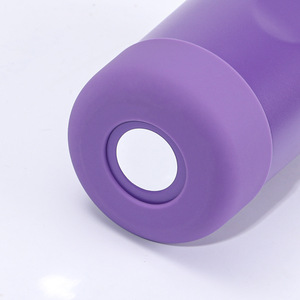 Bouteille d'eau de voyage personnalisée sans BPA, 350 ml, 650 ml, 800 ml, à double paroi, en acier inoxydable 304, isolée sous vide, avec fond en silicone - Product Image 5