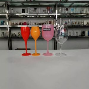 Copa de Vino Tinto Moderna con Logotipo Personalizado, Copa de Champán de Plástico Acrílico PC PS, Flauta de Champán de Plástico Reutilizable - Product Image 4