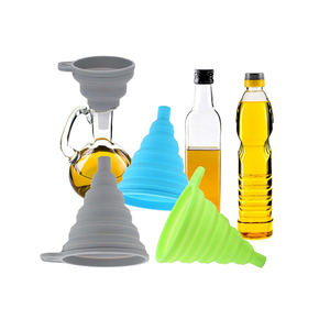 Utensili da cucina di più dimensioni piccoli imbuti olio per uso alimentare imbuto in Silicone pieghevole per polvere solida liquida - Product Image 3