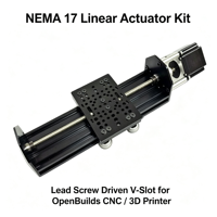 Kit Aktuator Linear NEMA 17 dengan Sekrup Penggerak V-Slot untuk OpenBuilds CNC Printer 3D