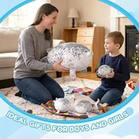 Coussins réconfortants en peluche personnalisables, rembourrés de coton PP, motifs raton laveur, pingouin, tortue, phoque, oie blanche, unisexe, pour fêtes
