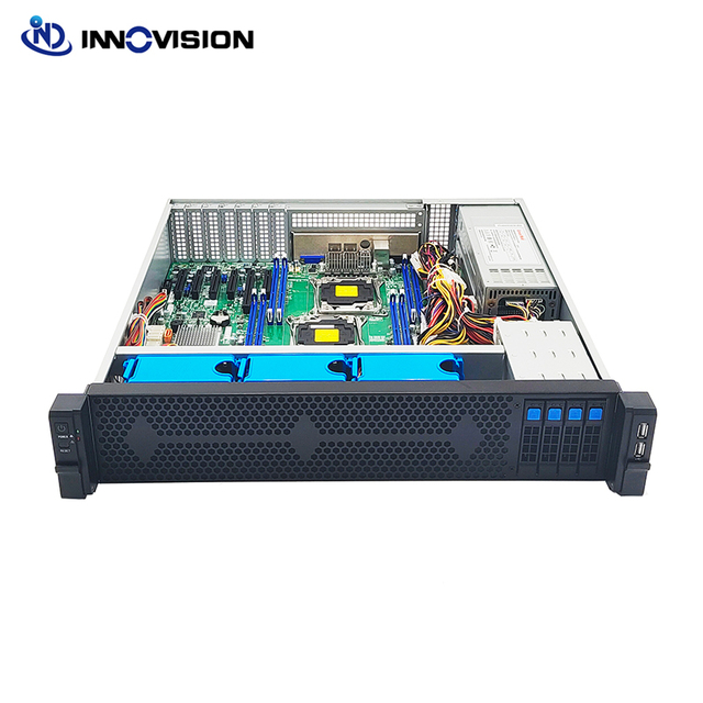 Factory Compact 2U Rack Hotswap Server Chassis S24304 with Fan 4 SSD Bay Support Eatx Board Sata Backplane Enclosure Depth 430mm