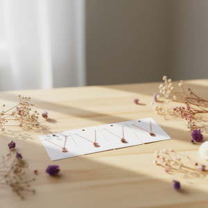 Collar de cobre con colgante de luna, juego de 12 piezas para mujer, joyería de moda - Product Image 3