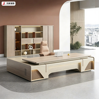 JIUSHUN Prix d'usine en gros, bureau de direction en bois de qualité supérieure, table de bureau commerciale pour PDG